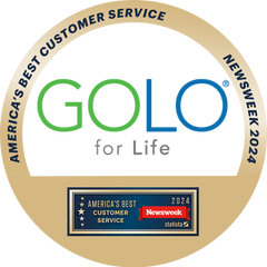 GOLO Logo in an images that says America's Best Customer Service Newsweek 2024