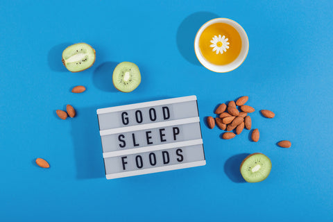 Good sleep foods sign