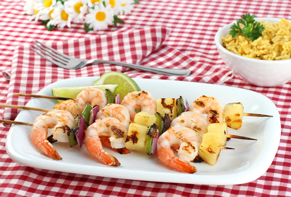 Photo of shrimp skewers