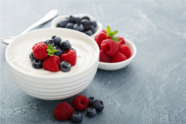 Photo of fruity yogurt