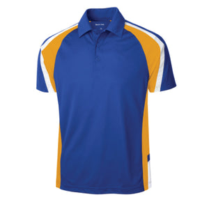 tri color polo shirt