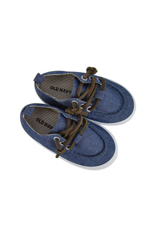 Chambray Boat Shoes for Toddler Boys