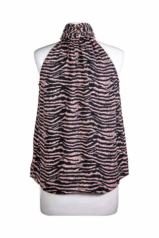 Eileen West Yarn Dyed Striped Print Sweetheart Neck Sleeveless