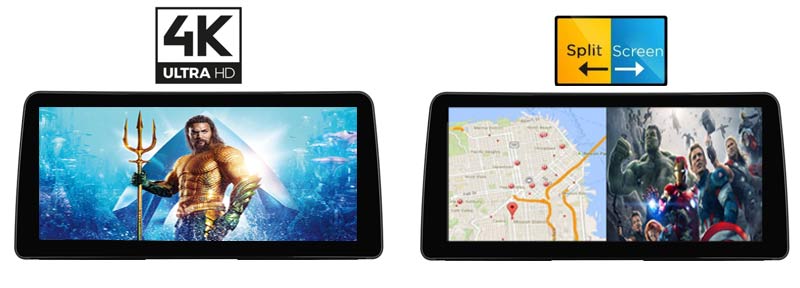 BMW Android GPS screen support 4K video split screen
