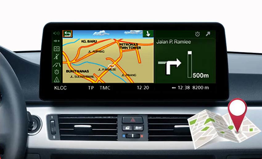 12.3'' BMW 3er E90 E91 E92 E93 Android Navigation GPS google maps waze igo