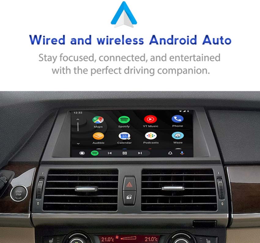 bmw x5 x6 ccc wired or wireless android auto function