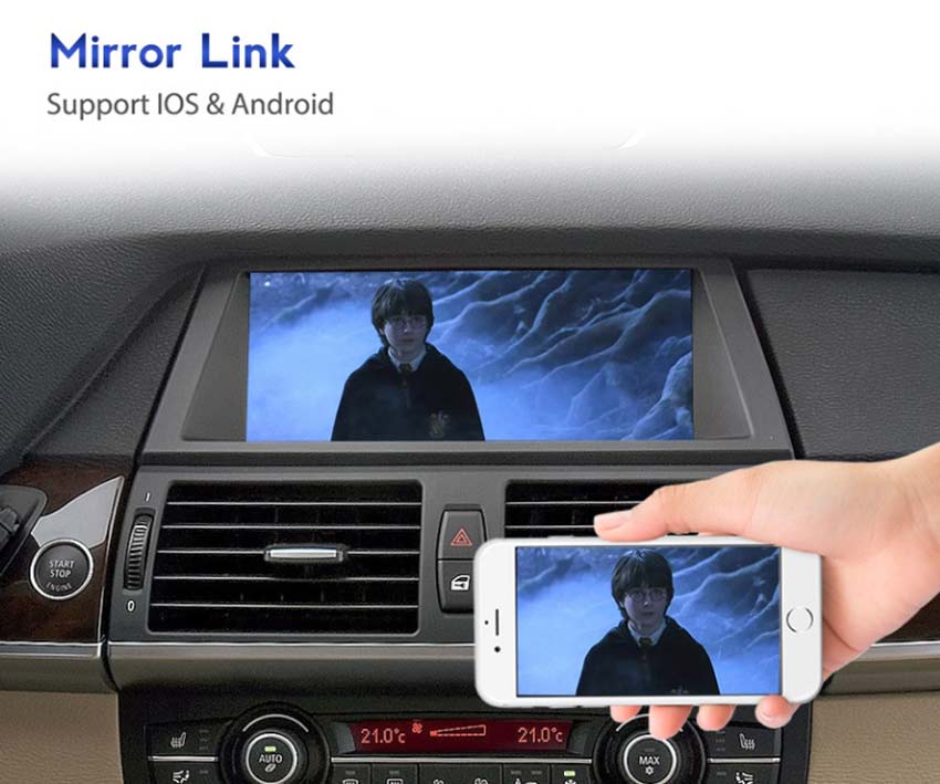 bmw x5 x6 apple carplay android auto screen mirror link function