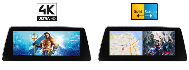 bmw 5 g30 android gps support 4k video split screen