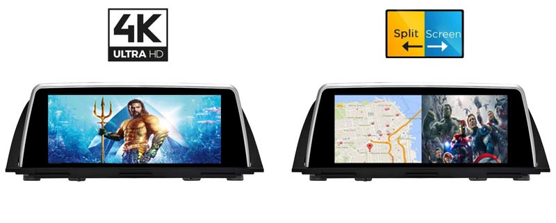 bmw f10 android gps support 4K video split screen