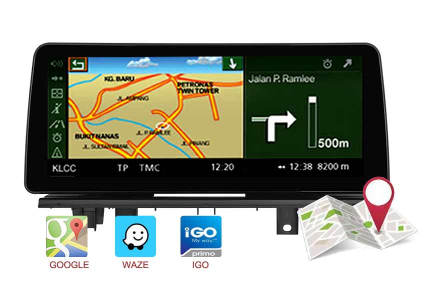 BMW X1 android Navigation support Google maps, waze, iGo etc