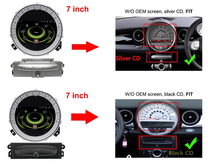 BMW MINI COOPER R56 R60 Android GPS navigation Radio player