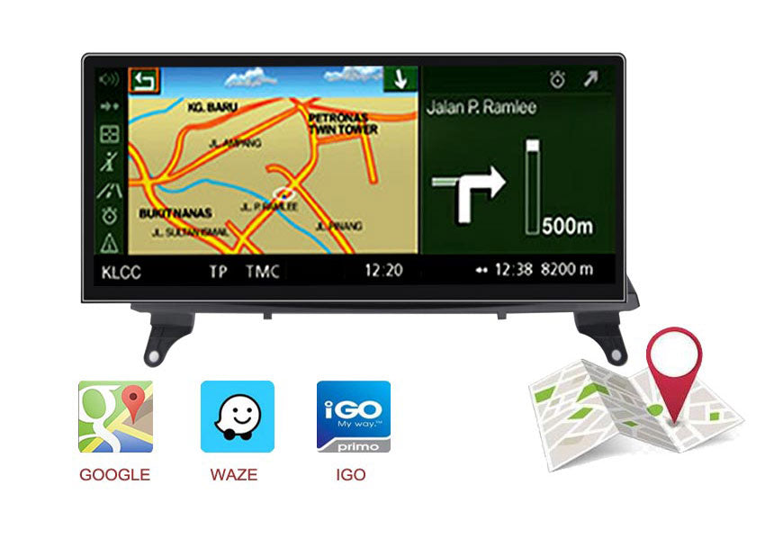 12.3'' BMW X5 X6 E70 E71-Ultra-Thin- Android-GPS-navigation Google maps waze iGo