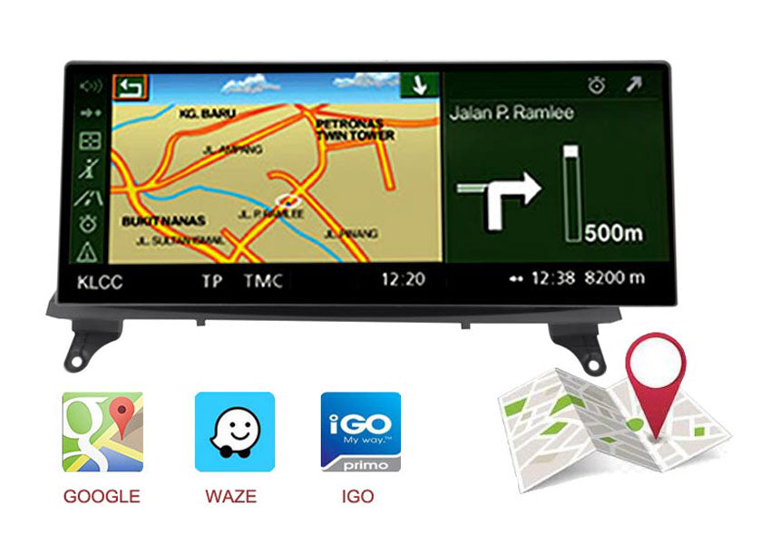 12.3'' BMW X5 X6 E70 E71 Ultra Android GPS Navigation Google maps waze IGO