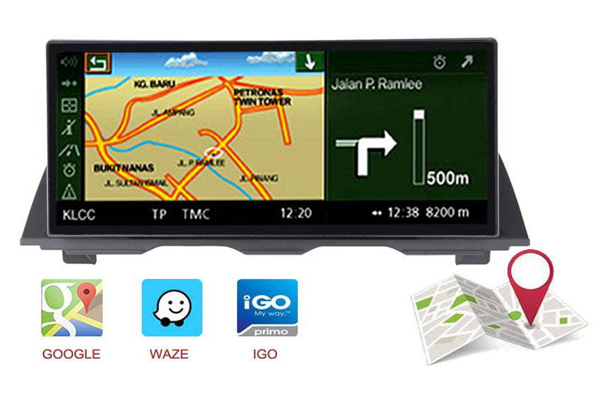 12.3'' BMW 5er F10 F11 Ultra Android GPS navi Google Maps Waze IGO
