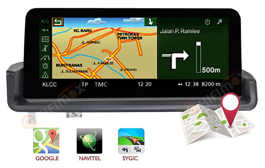 bmw 3 series navigation gps support igo,sygic,google map