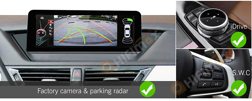 BMW X1 GPS Navigation Support iDrive,SWC,Parking sensor