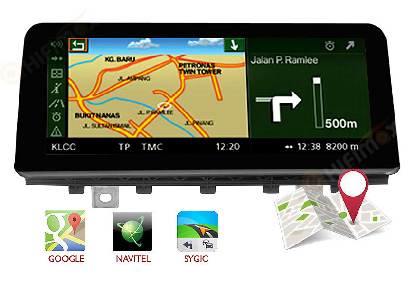 bmw x5 f15 navigation gps support igo,sygic,waze,google maps