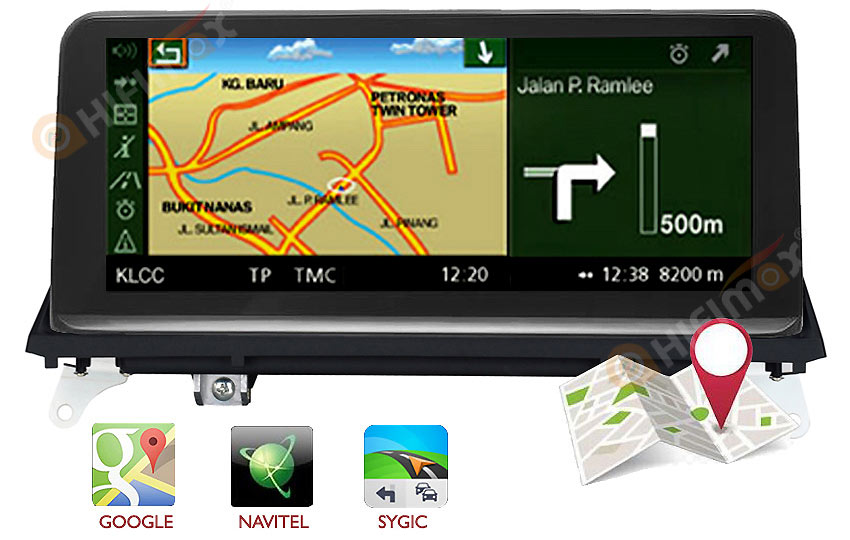 bmw x5 x6 navigation support sygic,igo,google maps etc