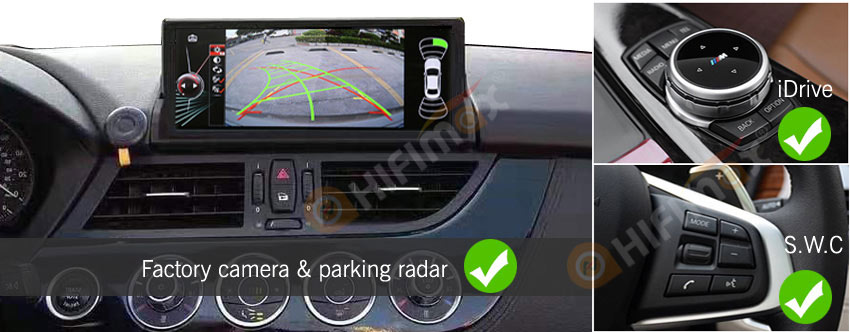 bmw z4 autoradio factory functions-idrive,steering wheel control,parking system