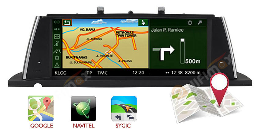 BMW 5 series F07 GT Navigation GPS support igo,sygic,google map