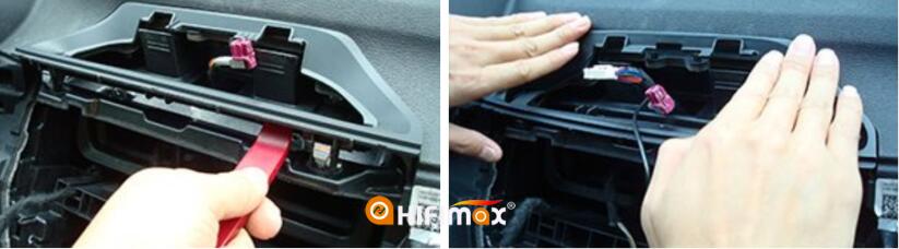 remove the bmw x1 original base braket and replace it with our oem braket