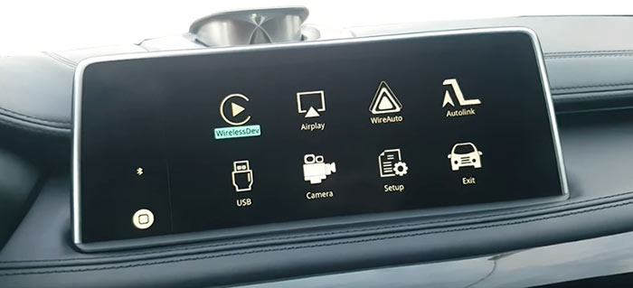 bmw apple carplay android auto interface main menu