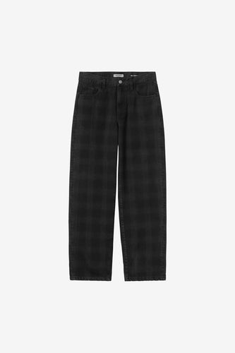 Carhartt WIP W' Everson Pant Everson Print, Black, Stone washed
