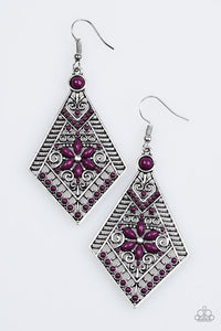 stay-wild,-wildflower-purple-earrings-paparazzi-accessories