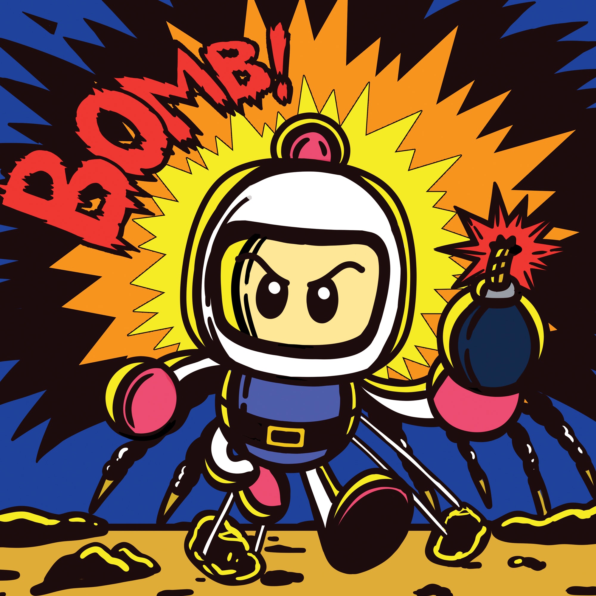 Super Bomberman Online Narabundesu Vol. 01 Bandai 1-Inch Mini