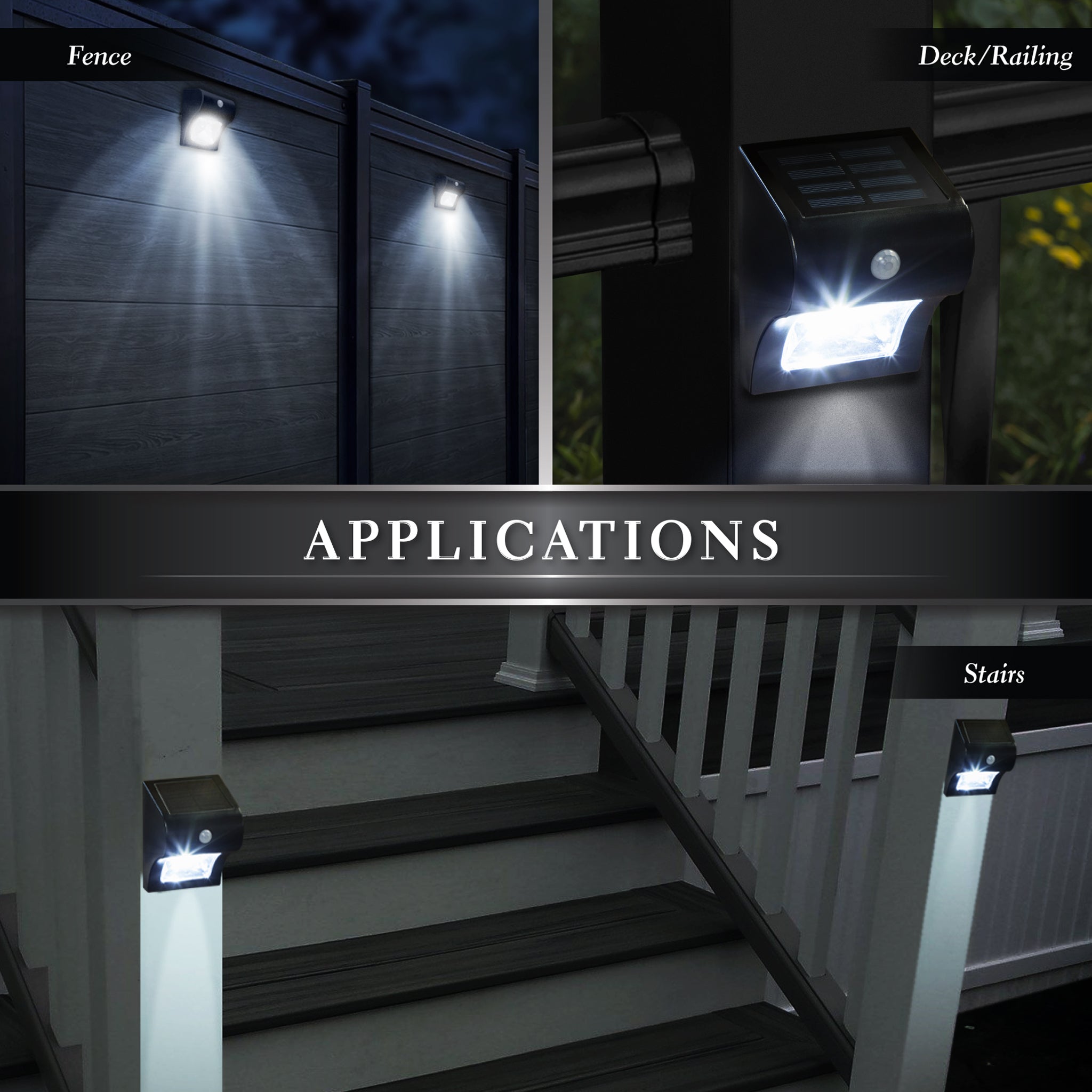 Solar Motion Sensor Deck & Wall Light