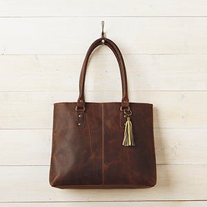 fair trade leather bag