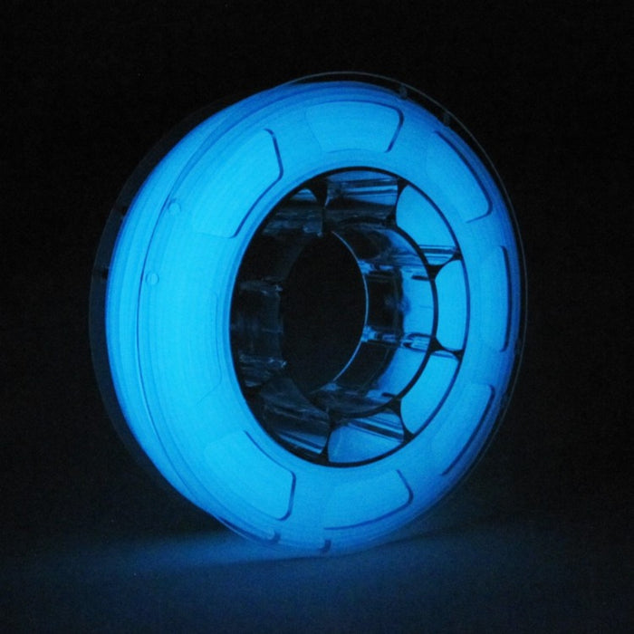 ABS Filament 1 75mm 1Kg Roll Glow  in the dark  Blue 