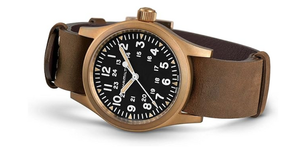 Model number: H69459530 Hamilton Khaki Field Mechanical Bronze Black Dial Unisex Watch
