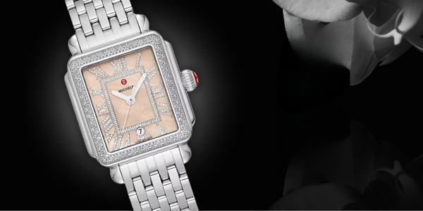 Michele Deco Madison Stainless Diamond Watch