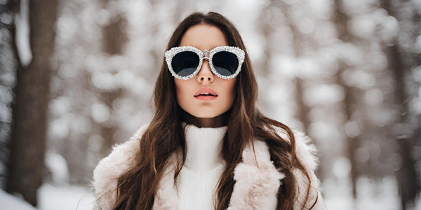 Winter Photography with luxury sunglasses