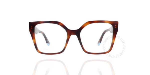 Fendi Way FE50002I-053 Havana Square Women's Eyeglasses