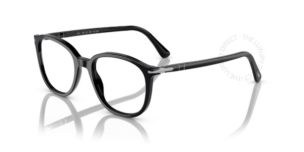 Persol 0PO3317V-95 Black Round Men's Eyeglasses