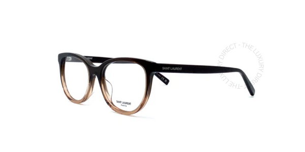 Saint Laurent SL 504-004 Brown Cat-Eye Round Full Rim Women's Eyeglasses