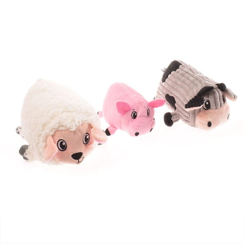 Outward Hound Fattiez Pig Plush Dog Toy, Pink, Small
