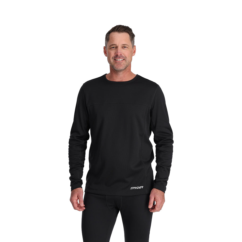 Image of Mens Stretch Charger Crew - Black