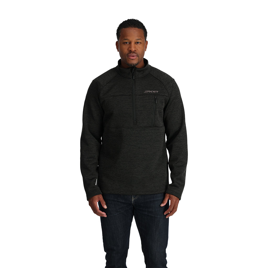 Mens Encore Half Zip - Black