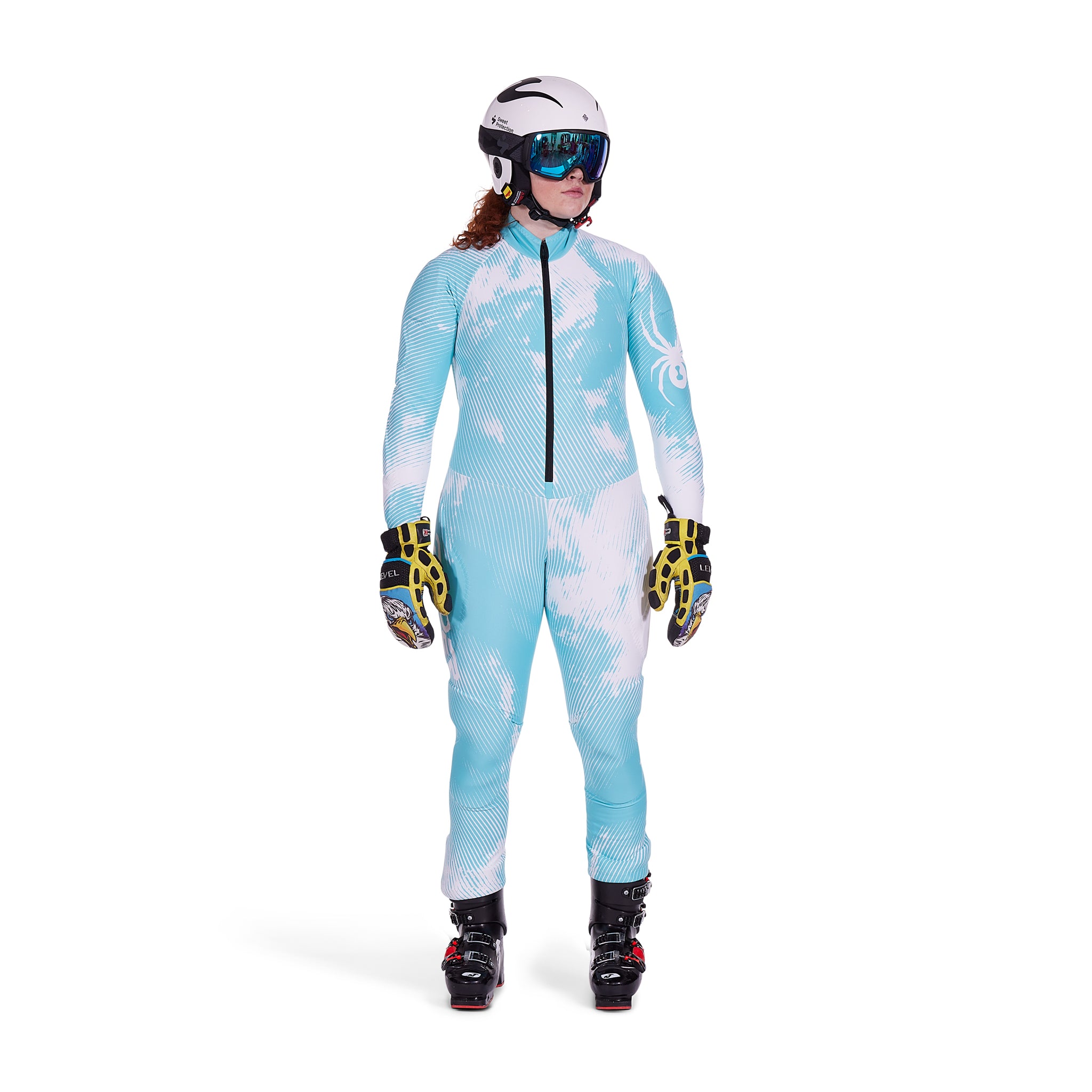 Spyder Women's Nine Ninety GS Race Suit - White Combo