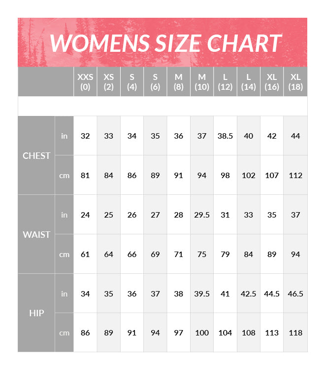 Size Chart Womens – Spyder