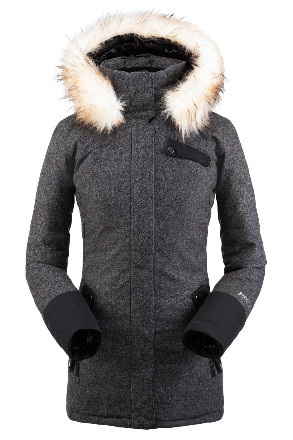 warmest down parka women's