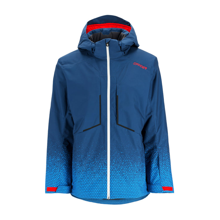 Primer Insulated Ski Jacket - Faded Geo Collegiate (Blue) - Mens | Spyder