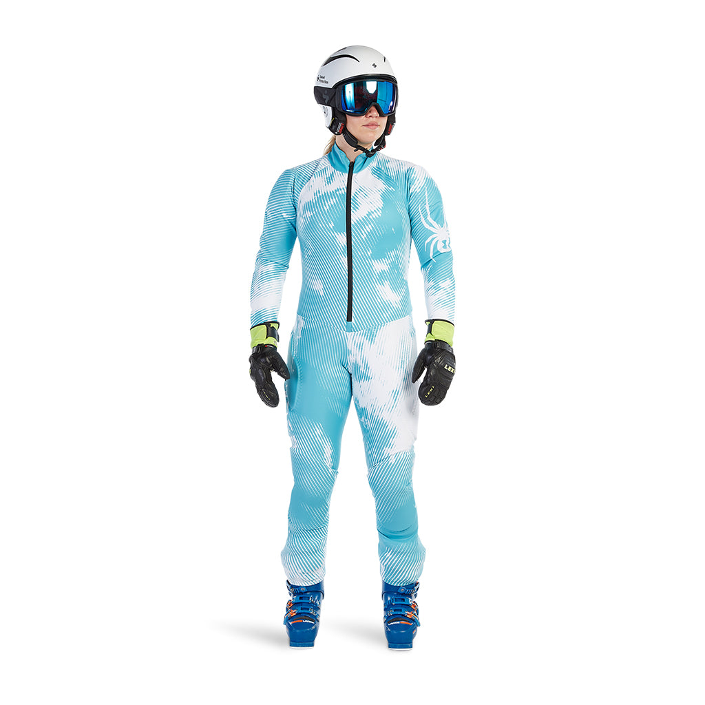 Performance Ski Racing Suit - Black Citron (Green) - Mens | Spyder