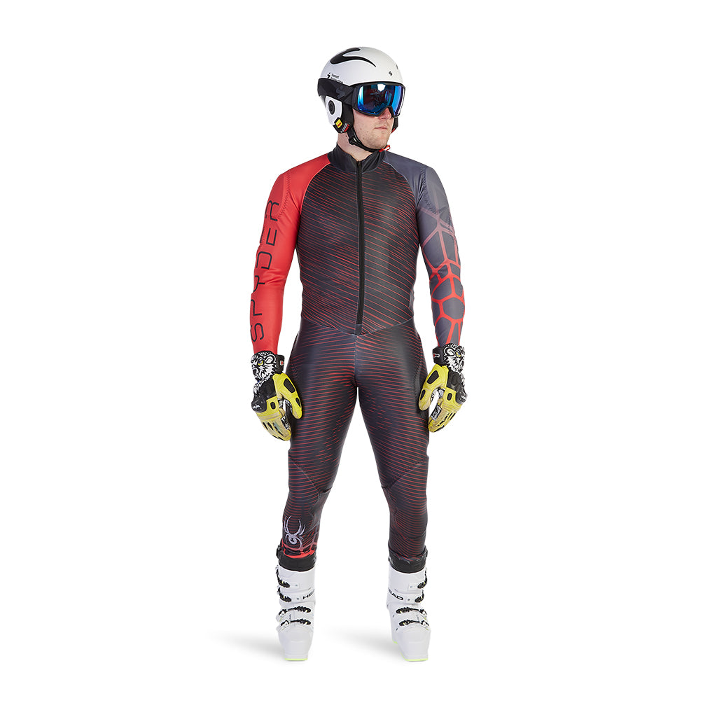 Performance Ski Racing Suit - Black Collegiate (Black) - Boys | Spyder