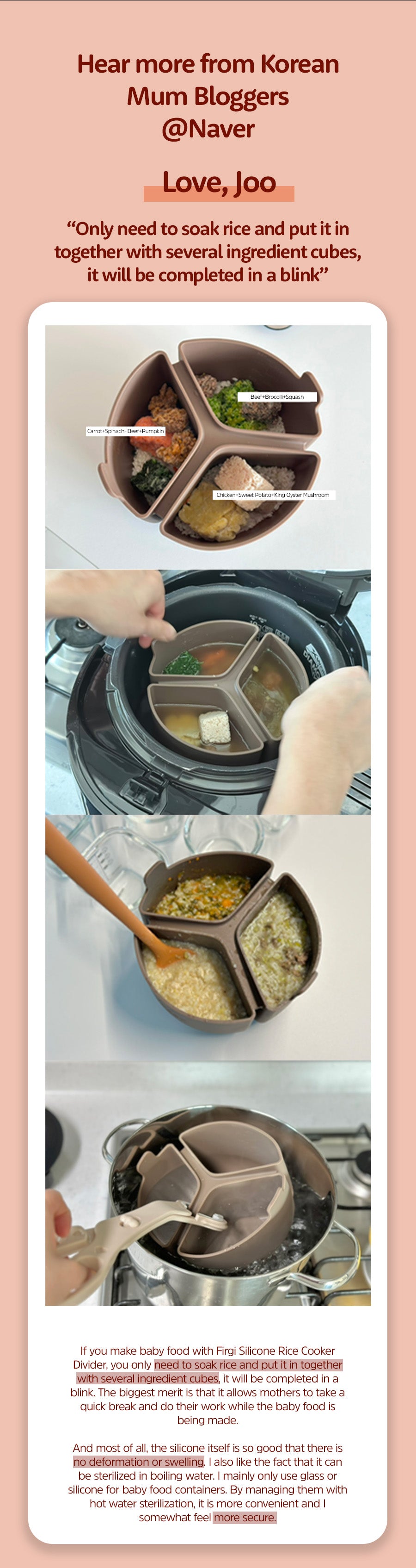 Rice Cooker Divider – Bubbly Lovely