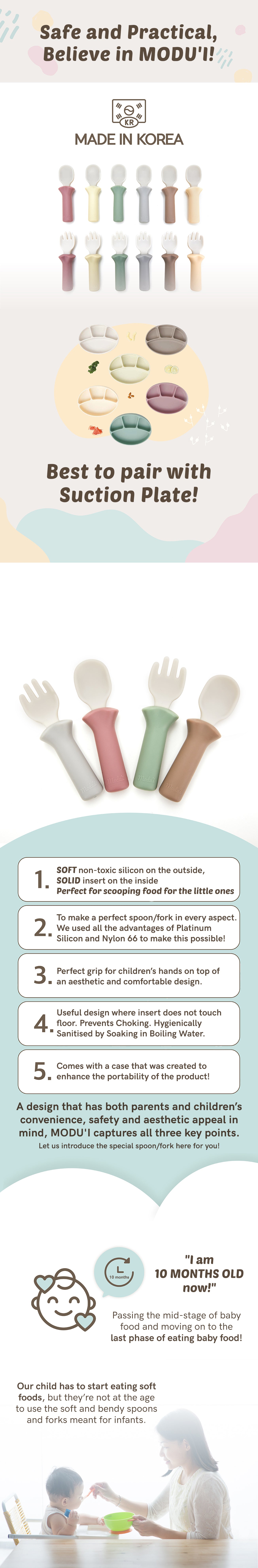 All about the MODU'I Spoons for a delightful weaning journey
