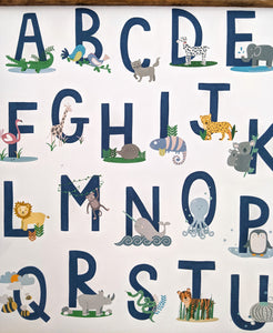 Animal Alphabet Print | Full A-Z - can be personalised